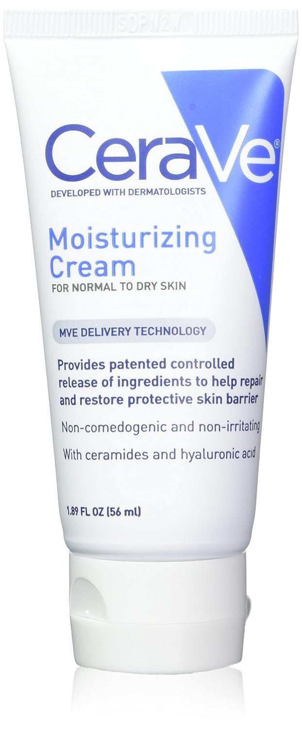 CeraVe Moisturizing Cream. Face Body Moisturizer. Normal to Dry Skin. 8 Fl Oz | Hyaluronic Acid For Instant Hydration. Skin Barrier Repair. Ceramide Moisturizer. Fragrance Free. Non-Comedogenic. Daily Use