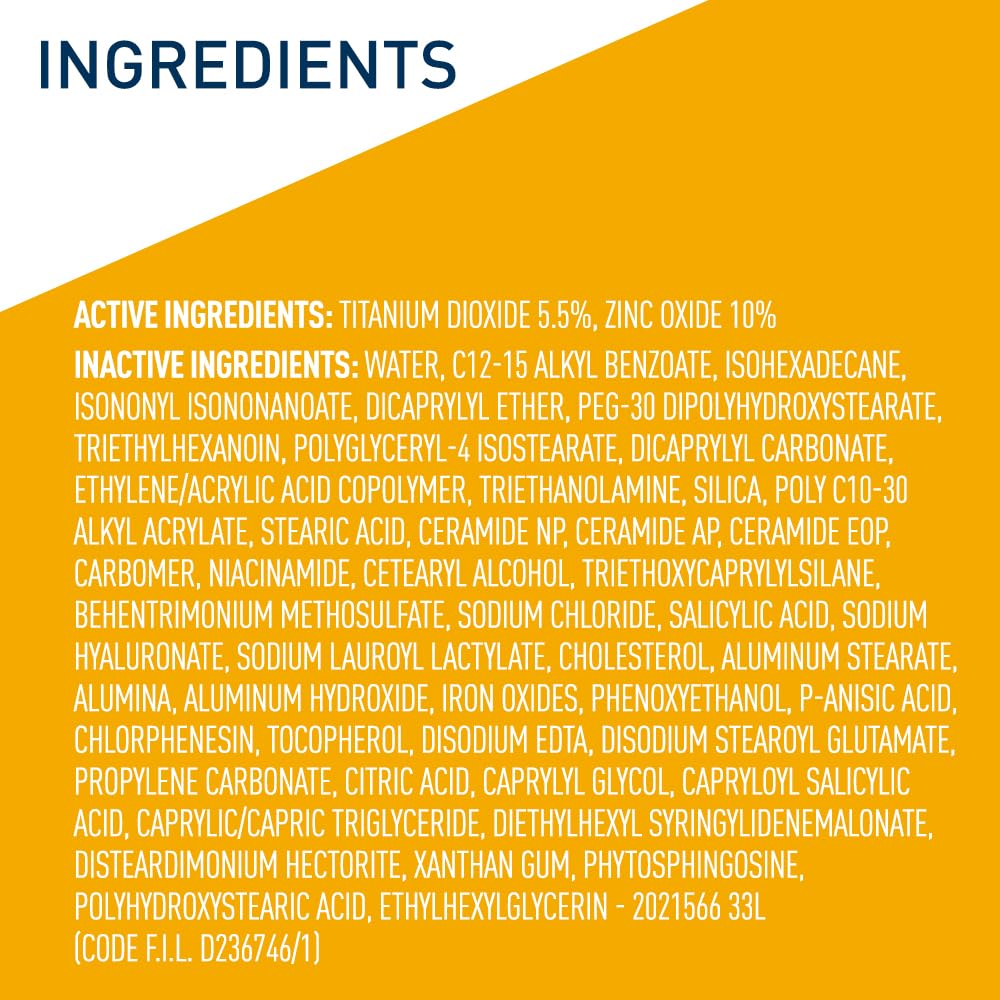 CeraVe Hydrating Mineral Sunscreen SPF 30 with Sheer Tint.Tinted Mineral Sunscreen with Zinc Oxide & Titanium Dioxide.Blends Seamlessly For Healthy Glow.Deep.1.7 Oz.(Pack of 2)